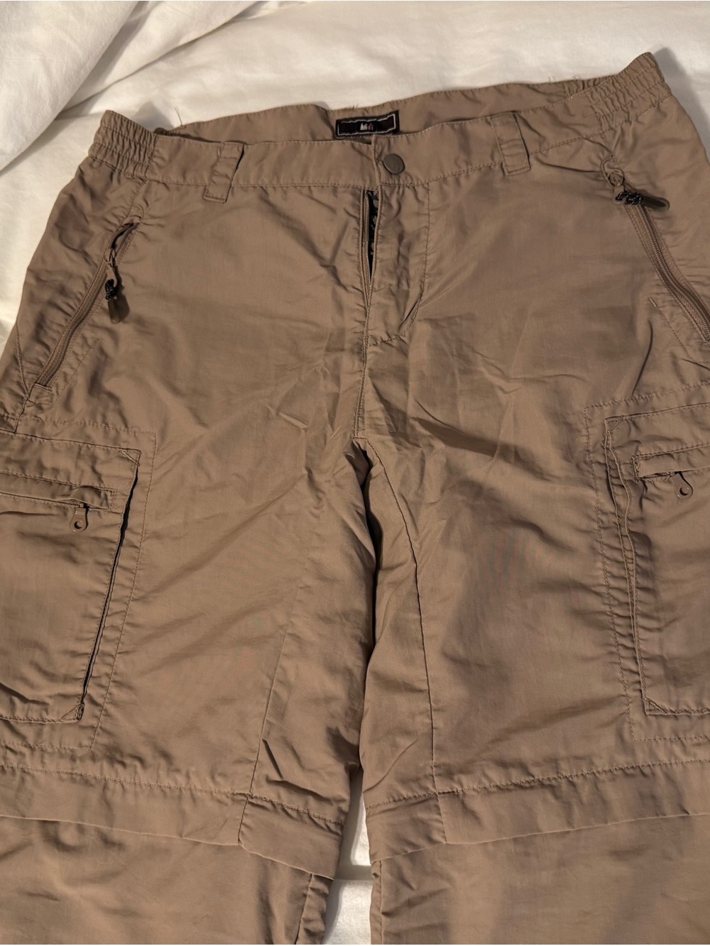 REI Women’s Cargo Hiking Pants in Light Brown UPF 50